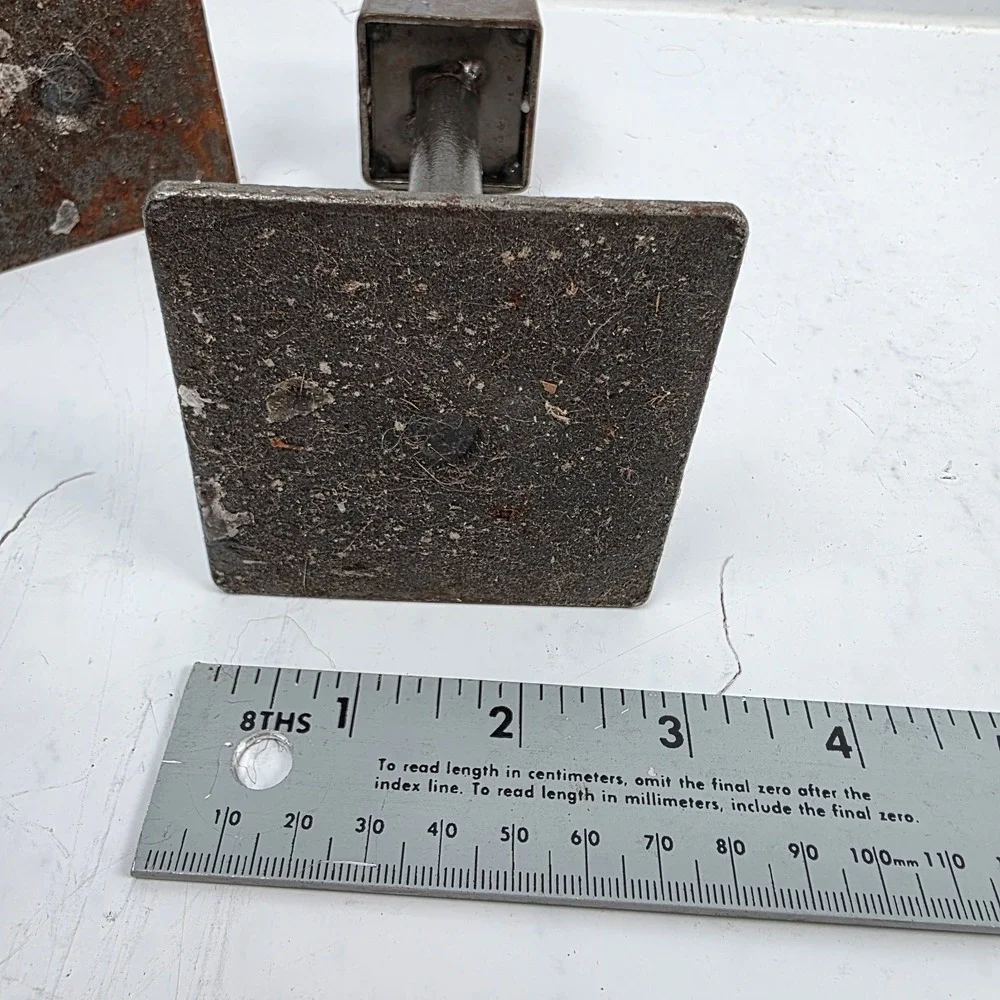 Vtg Candle Holders Set of 3 MCM Brutalist Iron Industrial Minimalist Plant Stand